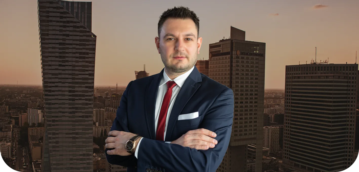 Szymon Bajorek właściciel kancelarii prawnej w Warszawie.