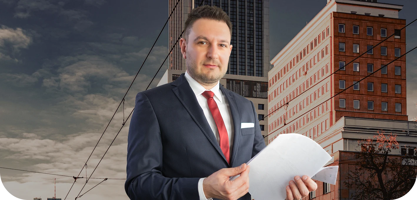 Szymon Bajorek właściciel kancelarii prawnej w Warszawie.