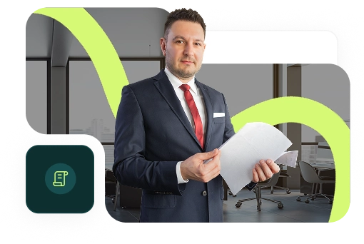Adwokat Szymon Bajorek właściciel kancelarii prawnej w Warszawie.