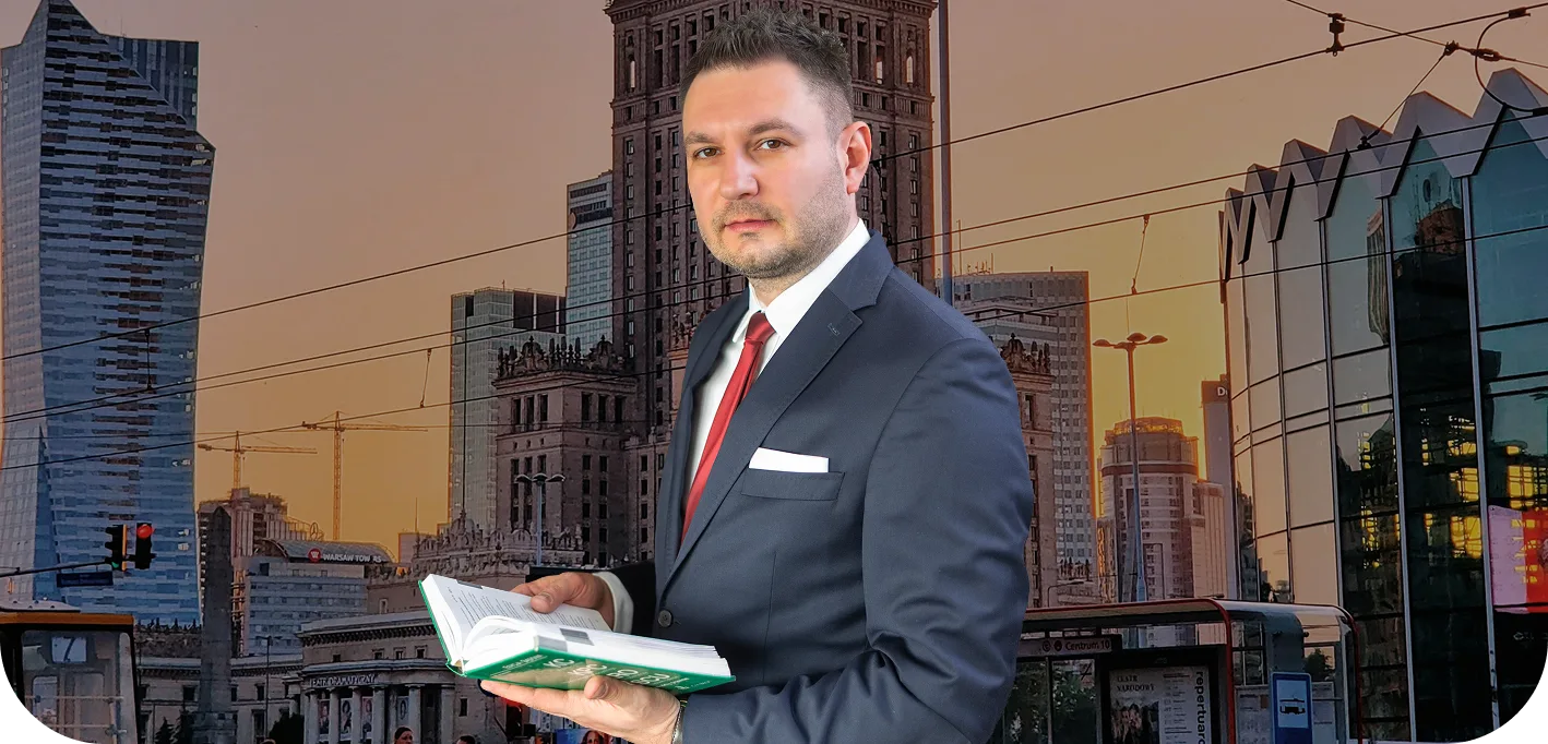 Szymon Bajorek właściciel kancelarii prawnej w Warszawie.