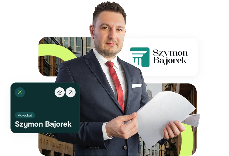 Szymon Bajorek właściciel kancelarii prawnej w Warszawie.