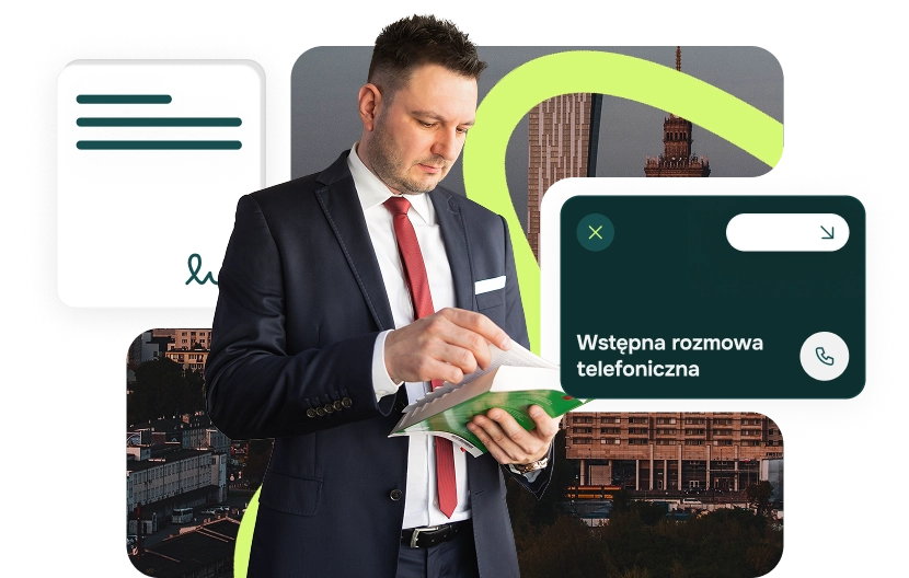 Adwokat Szymon Bajorek właściciel kancelarii prawnej w Warszawie.